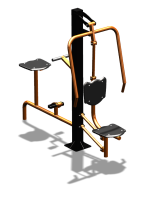 Уличный тренажер "Жим от груди Вело" УТ321 в Ростове-на-Дону