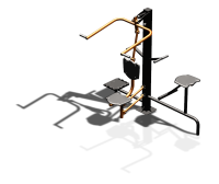 Уличный тренажер "Верхняя тяга Твистер стоя Твистер сидя" УТ336 в Ростове-на-Дону