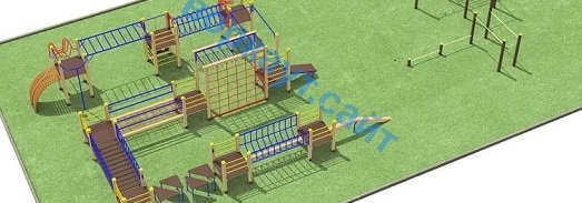 Проект спортплощадки с полосой препятствий в Ростове-на-Дону
