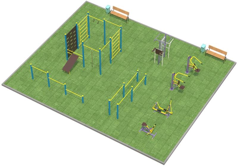 Проект спортплощадки 150 метров в Ростове-на-Дону в Ростове-на-Дону