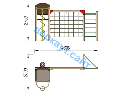 Детский спортивный комплекс Игровой ДСК 3111 в Ростове-на-Дону Детский спортивный комплекс Игровой ДСК 3111 в Ростове-на-Дону