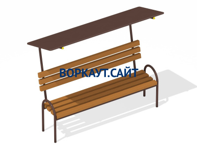 Лавочка под навесом МАФ 1607 в Ростове-на-Дону