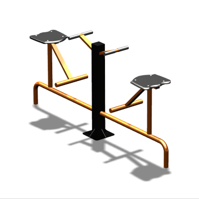 Уличный тренажер  "Твистер сидя двойной"   УТ216 в Ростове-на-Дону