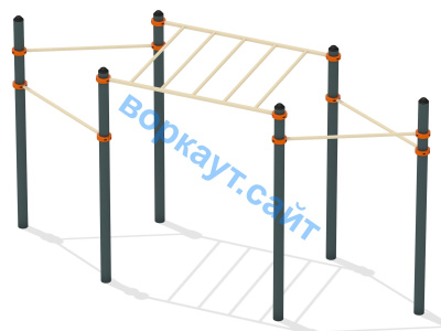 Турник разноуровневый с рукоходом ВС-26 в Ростове-на-Дону