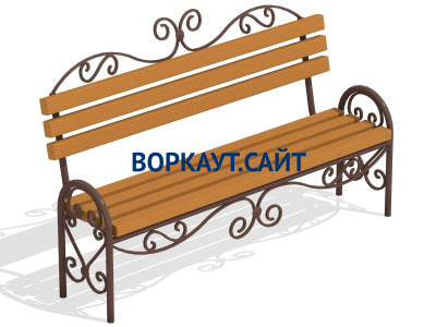 Лавочка кованная МАФ 1606 в Ростове-на-Дону