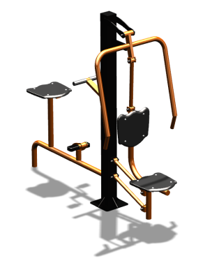 Уличный тренажер "Жим от груди Вело" УТ321 в Ростове-на-Дону