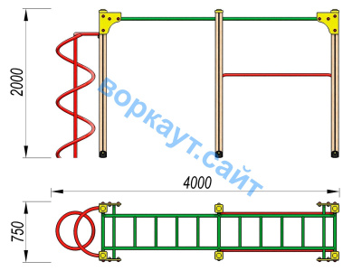 Детский спортивный комплекс ДСК 3104 в Ростове-на-Дону