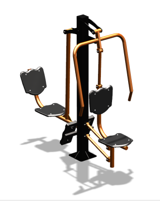 Уличный тренажер "Жим от груди Жим ногами" УТ304 в Ростове-на-Дону