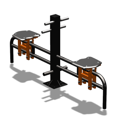 Уличный тренажер  "Каталка двойная"   УТ215 в Ростове-на-Дону