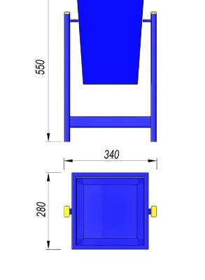 Урна МАФ 1630 в Ростове-на-Дону