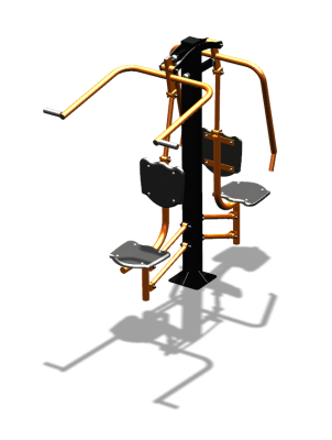 Уличный тренажер "Жим от груди Верхняя тяга" УТ314 в Ростове-на-Дону