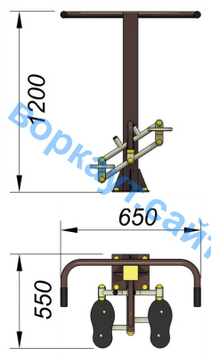 Уличный тренажер "Балансир" УТ 007 в Ростове-на-Дону