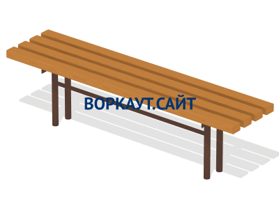 Лавочка без спинки МАФ 1601 в Ростове-на-Дону