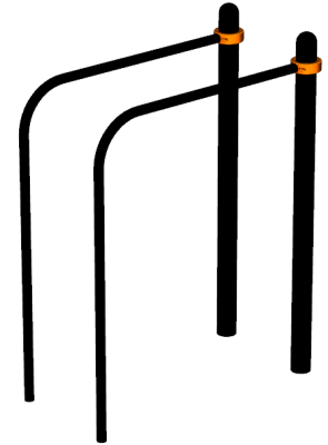 Воркаут брусья приставные ВС-39 в Ростове-на-Дону