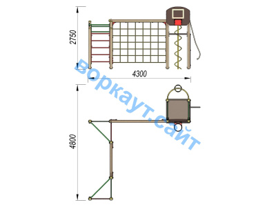 Детский спортивный комплекс ДСК 3112 в Ростове-на-Дону