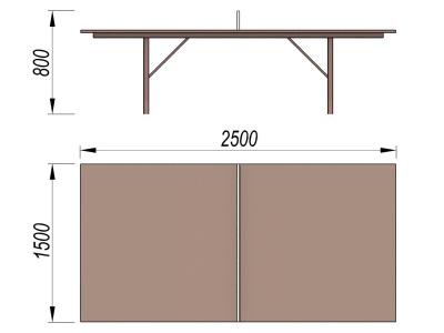 Теннисный стол МАФ 3517 в Ростове-на-Дону