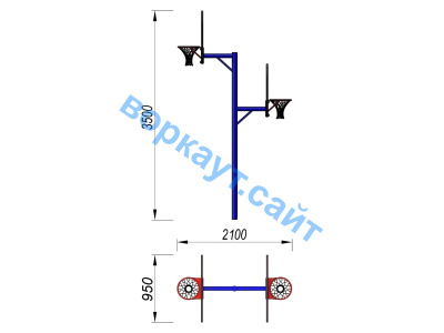 Баскетбольный щит двойной СИО 3511 в Ростове-на-Дону