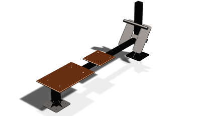 Силовой уличный тренажер  "Скамья для пресса"  УТ415 в Ростове-на-Дону